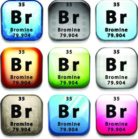 Illustration for Bromine sign vector illustration - Royalty Free Image