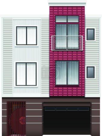 Illustration for Modern House vector illustration - Royalty Free Image