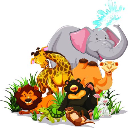 Illustration for Wildlife beautiful vector illustration - Royalty Free Image