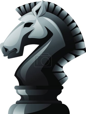 Illustration for Chess piece beautiful vector illustration - Royalty Free Image