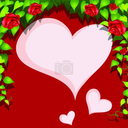 Téléchargez les illustrations : Happy Valentines Couverture de carte, 14 février - en licence libre de droit