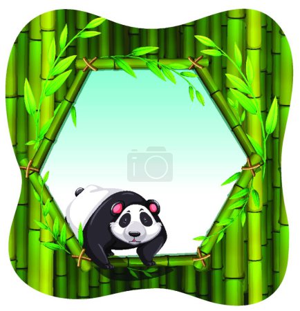 Ilustración de Panda hermosa ilustración vector - Imagen libre de derechos