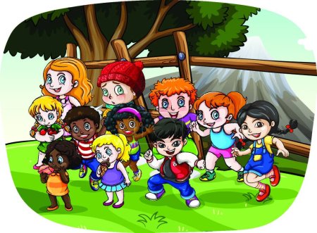Illustration for Illustration of the Children - Royalty Free Image