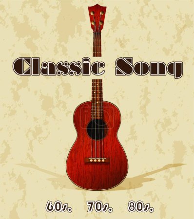 Illustration for Classic song beautiful vector illustration - Royalty Free Image