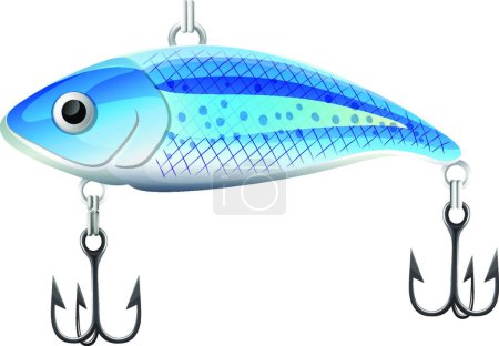 Illustration for Fishing beautiful vector illustration - Royalty Free Image