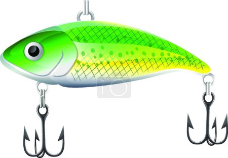 Illustration for Fishing bait  icon vector illustration - Royalty Free Image