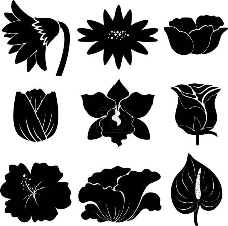 Ilustración de Vector de color diseñado patrón con flores - Imagen libre de derechos