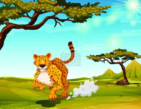 Illustration for Illustration of the Cheetah - Royalty Free Image