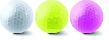 Téléchargez les photos : Boules de golf, illustration vectorielle design simple - en image libre de droit