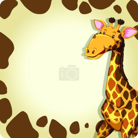 Illustration for Giraffe, vector illustration simple design - Royalty Free Image
