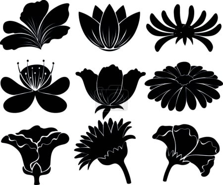 Ilustración de Vector de color diseñado patrón con flores - Imagen libre de derechos