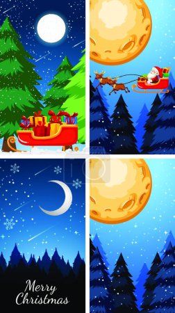 Illustration for Background templates with Christmas theme - Royalty Free Image