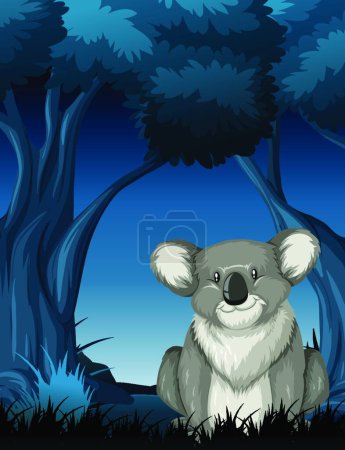 Photo for Koala in night scene - Royalty Free Image
