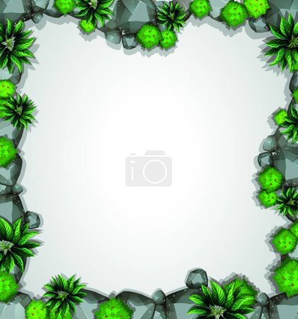 Illustration for Blank border of nature - Royalty Free Image