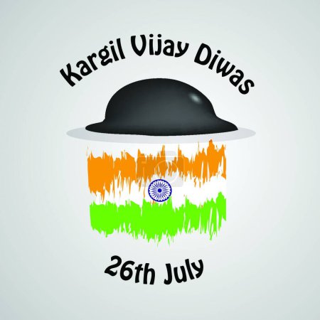 Illustration for "Illustration of Indian Kargil Vijay Diwas background" - Royalty Free Image