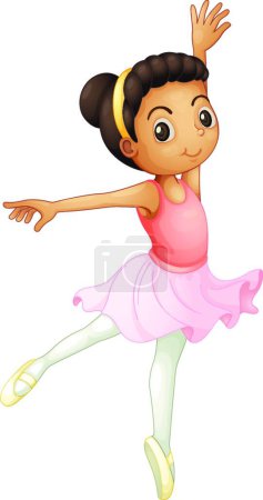 Illustration for Ballerina girl   vector  illustration - Royalty Free Image