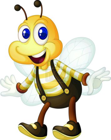 Téléchargez les illustrations : Illustration vectorielle homme abeille - en licence libre de droit