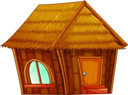 Illustration for Isolated hut, vector illustration simple design - Royalty Free Image