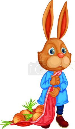 Illustration for Cute bunny  vector  illustration - Royalty Free Image