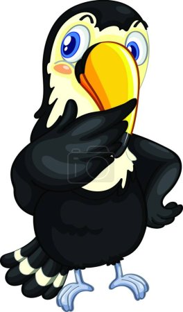 Illustration for Toucan character   vector illustration - Royalty Free Image