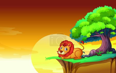 Illustration for Illustration of the lion - Royalty Free Image