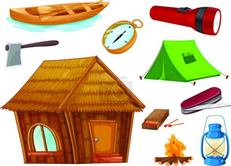 Illustration for Illustration of the various objects - Royalty Free Image