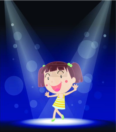 Illustration for Illustration of the Performer - Royalty Free Image