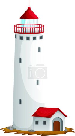 Téléchargez les illustrations : Illustration vectorielle moderne du phare - en licence libre de droit