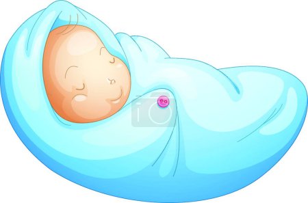 Ilustración de Ilustración del recién nacido - Imagen libre de derechos