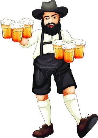 Illustration for Illustration of the Oktoberfest - Royalty Free Image