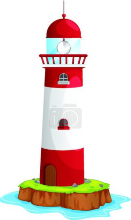 Illustration for Lighthouse modern vector illustration - Royalty Free Image