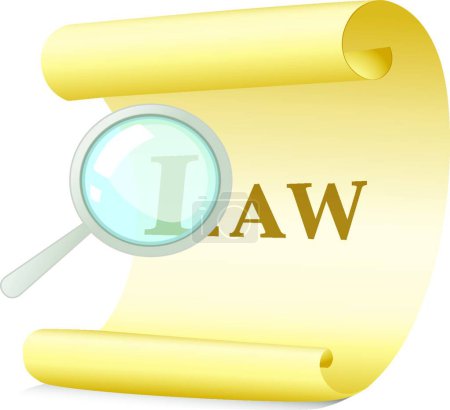 Illustration for Law concept, simple vector illustration - Royalty Free Image