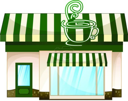 Ilustración de "casa de la tienda "vector ilustración - Imagen libre de derechos