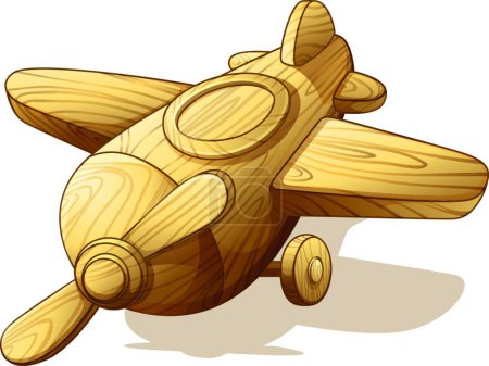 Illustration for Toy plane  vector illustration - Royalty Free Image
