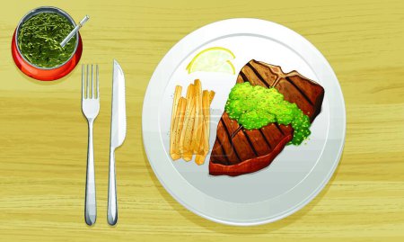 Ilustración de Ilustración de la comida - Imagen libre de derechos