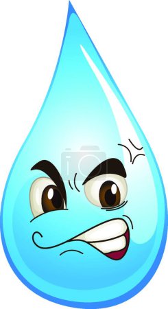 Illustration for Water drop icon, simple web illustration - Royalty Free Image