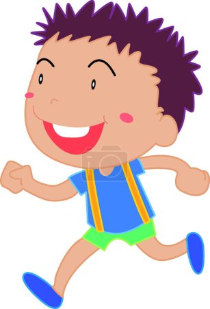 Illustration for Cute child vector illustration - Royalty Free Image