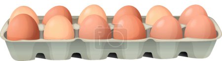 Illustration for Eggs icon vector illustration - Royalty Free Image