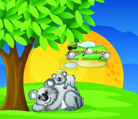 Ilustración de Ilustración de los osos blancos - Imagen libre de derechos