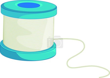 Illustration for Illustration of the spool of thread - Royalty Free Image