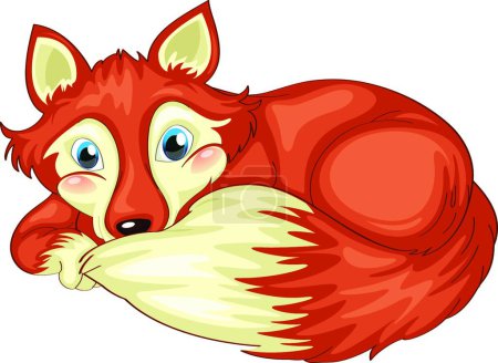 Illustration for Fox character  vector illustration - Royalty Free Image