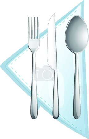 Illustration for Illustration of the cutlery - Royalty Free Image