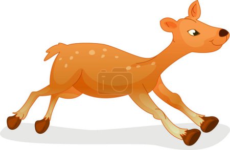 Illustration for Cartoon deer vector illustration - Royalty Free Image