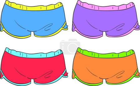 Téléchargez les illustrations : Illustration des sous-vêtements féminins - en licence libre de droit