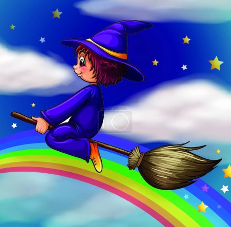 Illustration for Illustration of the witch - Royalty Free Image