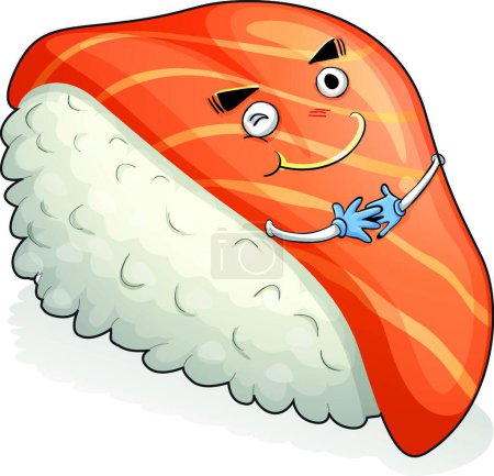 Illustration for Illustration of the sushi - Royalty Free Image