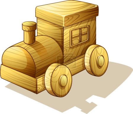 Ilustración de "tren de juguete "icono de ilustración de vectores - Imagen libre de derechos