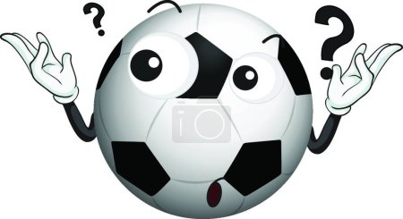 Ilustración de Fútbol carácter vector ilustración - Imagen libre de derechos