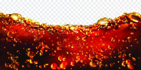 Téléchargez les illustrations : Bulles d'air cola, soda, bière ou frontière d'eau - en licence libre de droit