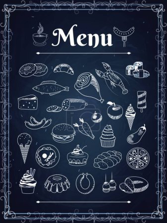 Illustration for Illustration of the food menu - Royalty Free Image